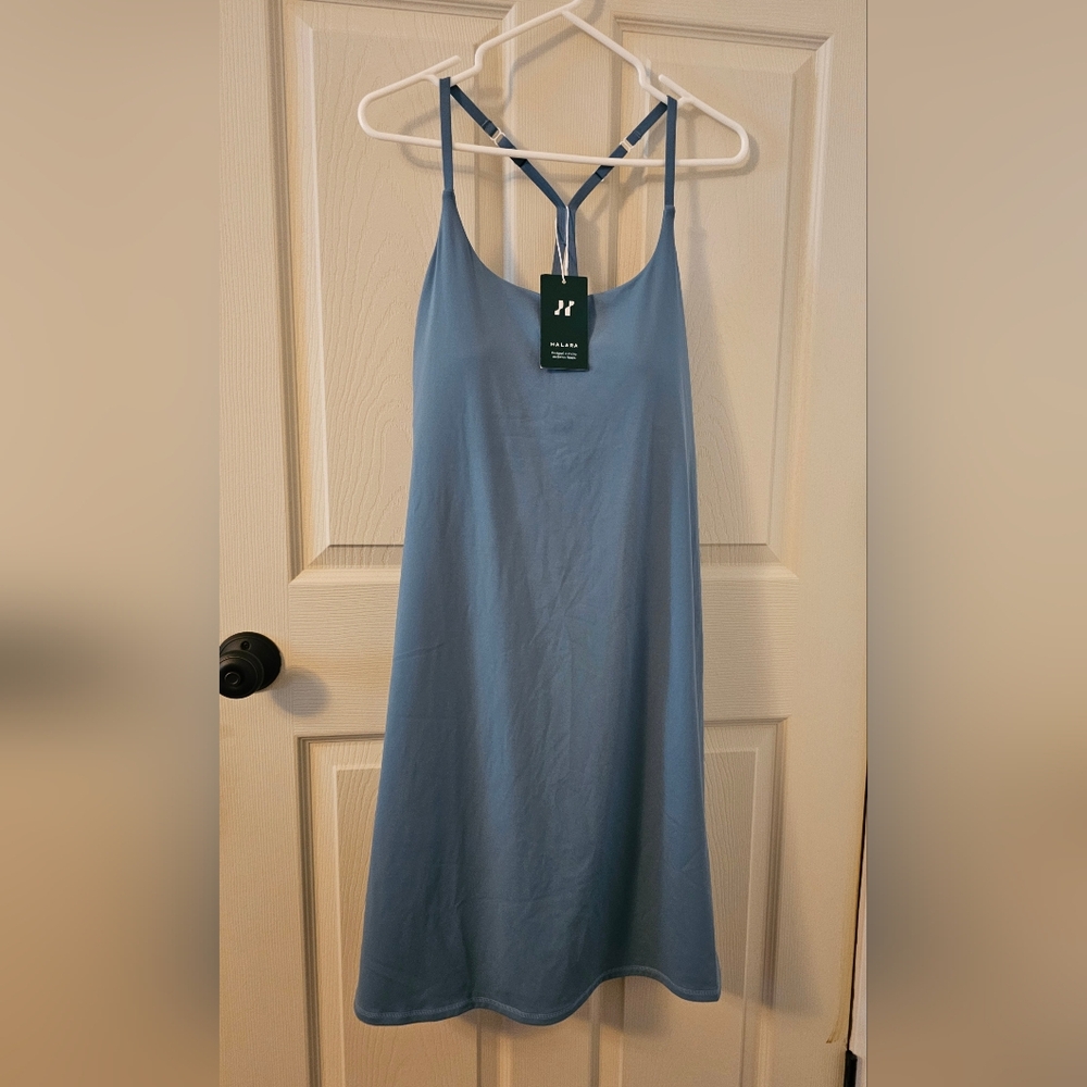 HALARA Airy Backless Cut Out Adjustable Strap 2-in-1 Pocket Cool Touch Dress